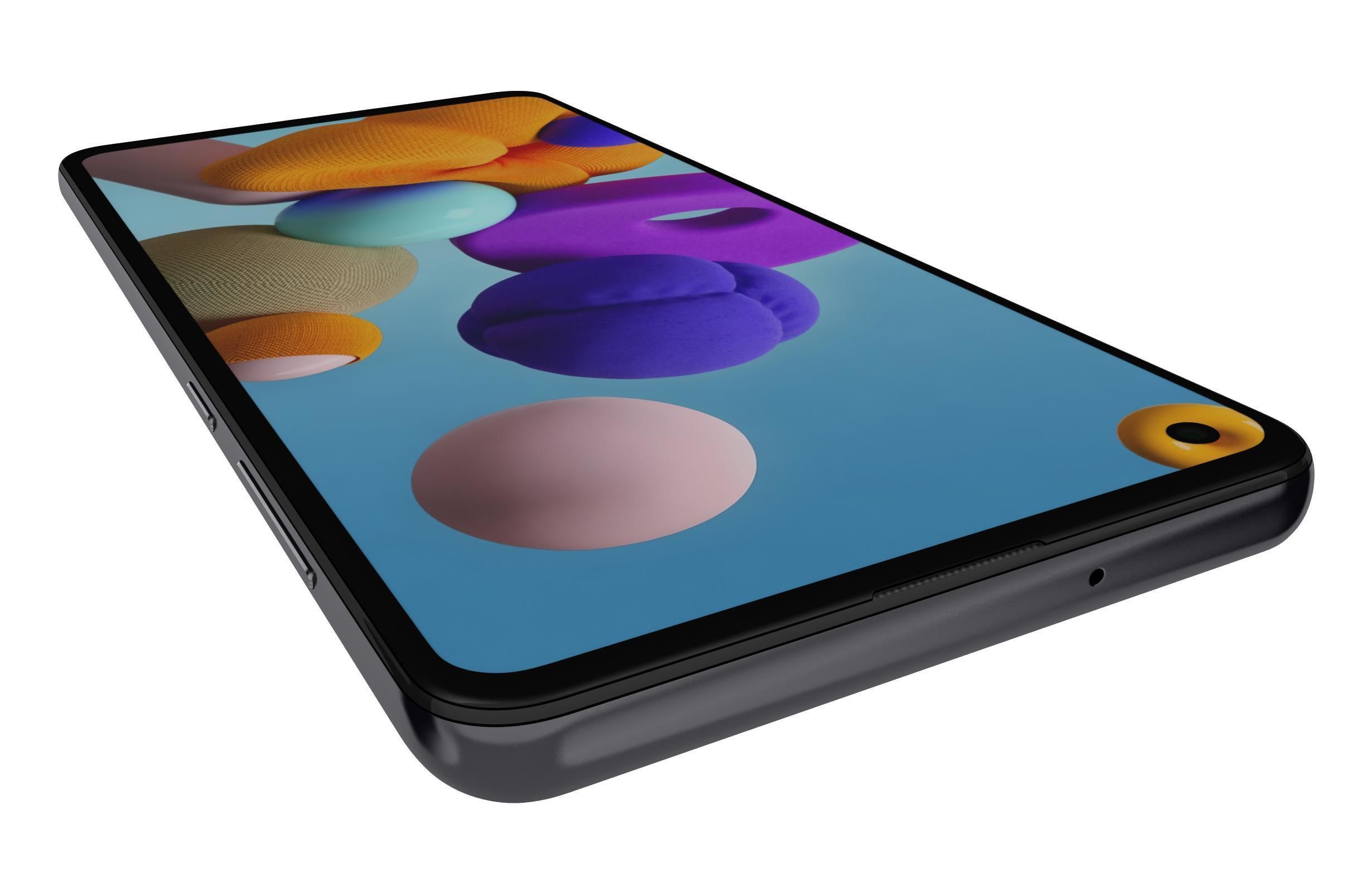 Samsung Galaxy A21s Black 3D model_11