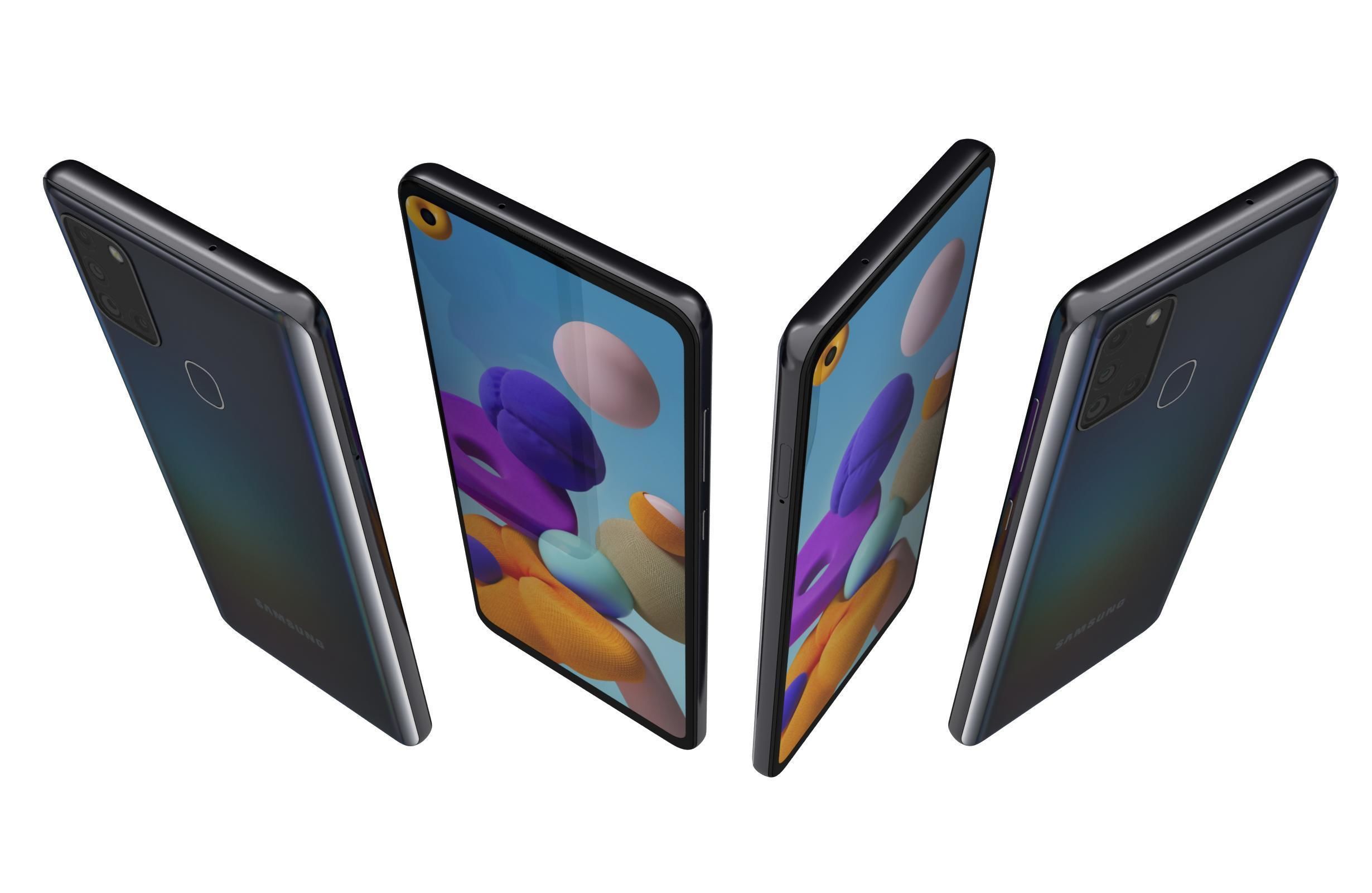 Samsung Galaxy A21s Black 3D model_4
