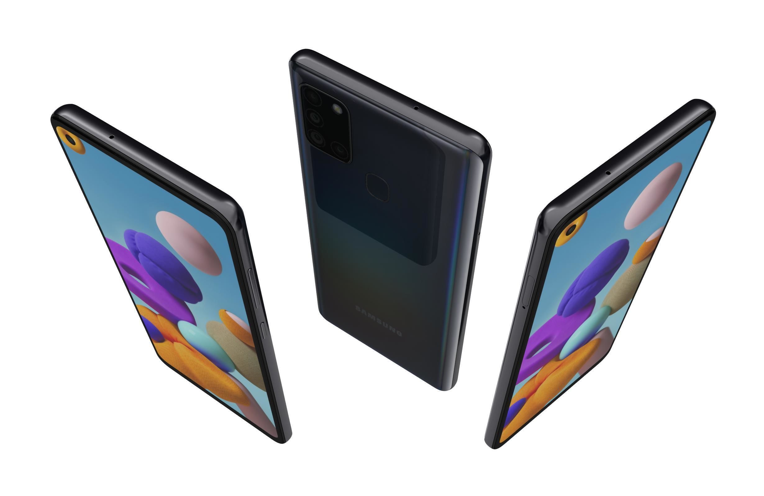 Samsung Galaxy A21s Black 3D model_1