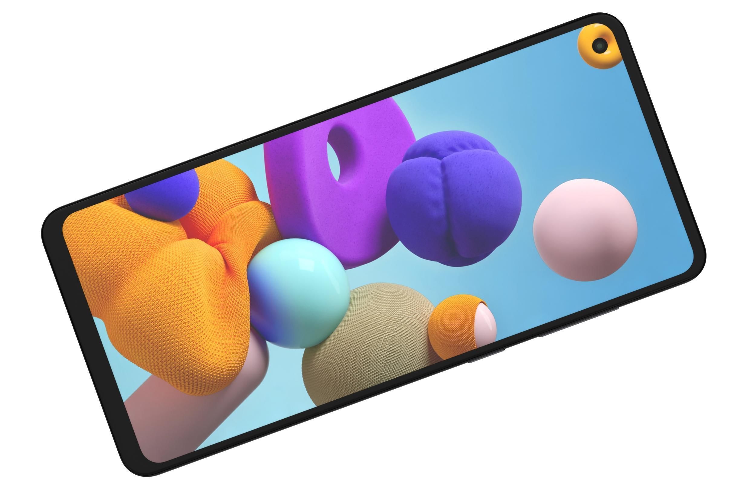 Samsung Galaxy A21s Black 3D model_8