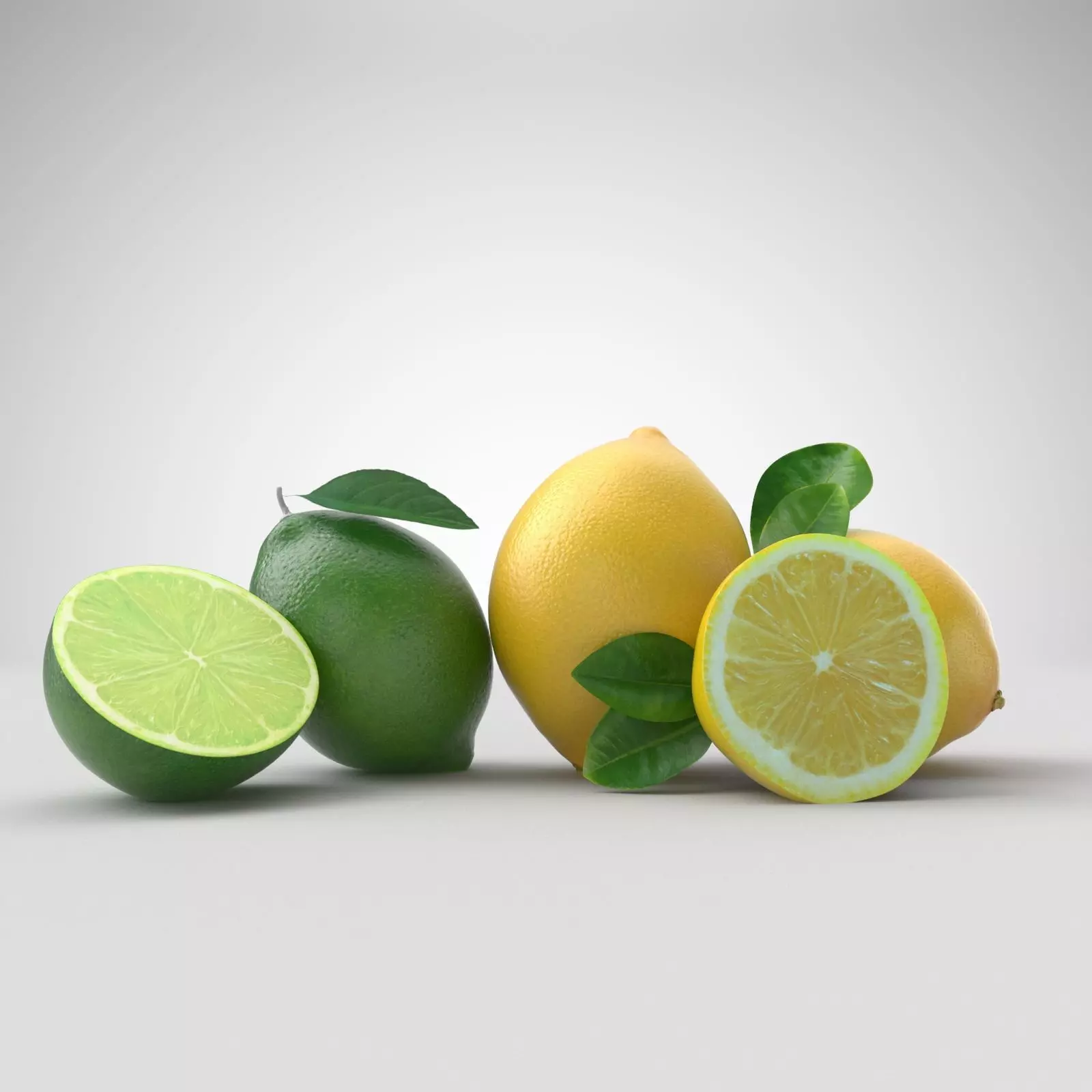 Lemon and Lime 3D model_0