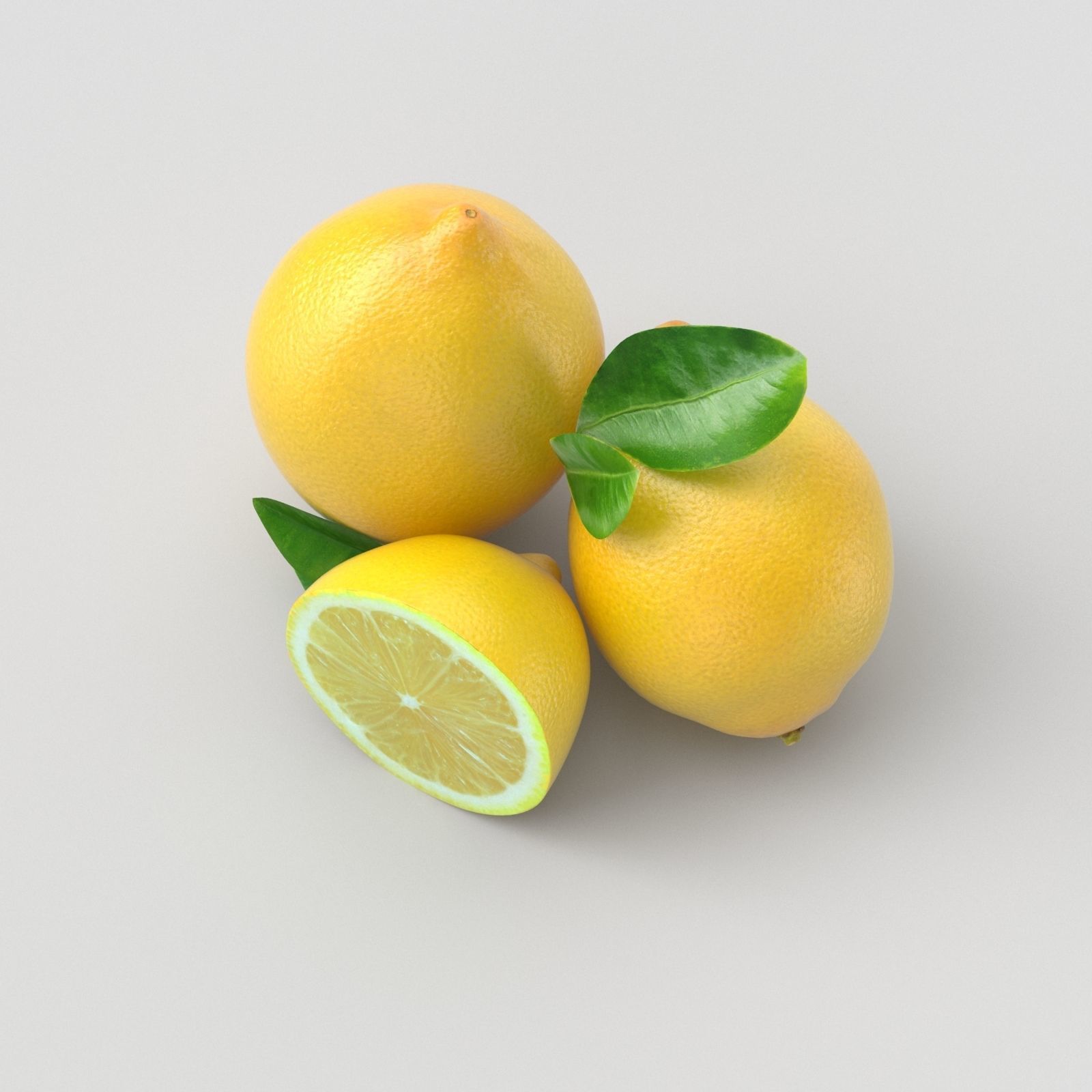 Lemon and Lime 3D model_10