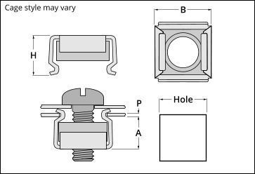 M6 Cage Nut 3D model_2
