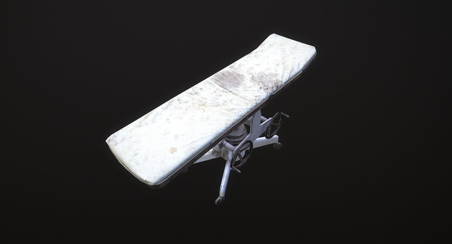 Operating Table WWII Low-poly 3D model_18