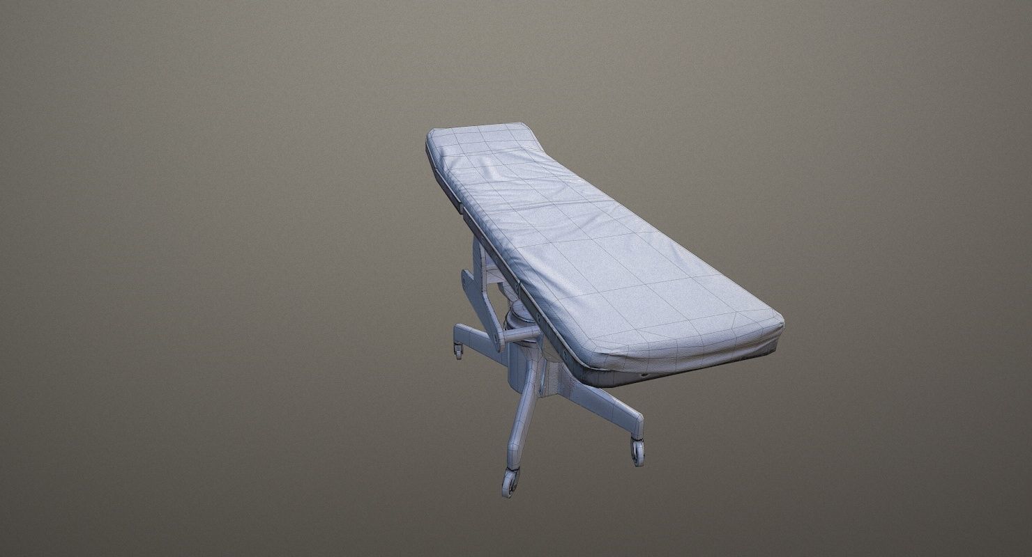 Operating Table WWII Low-poly 3D model_24