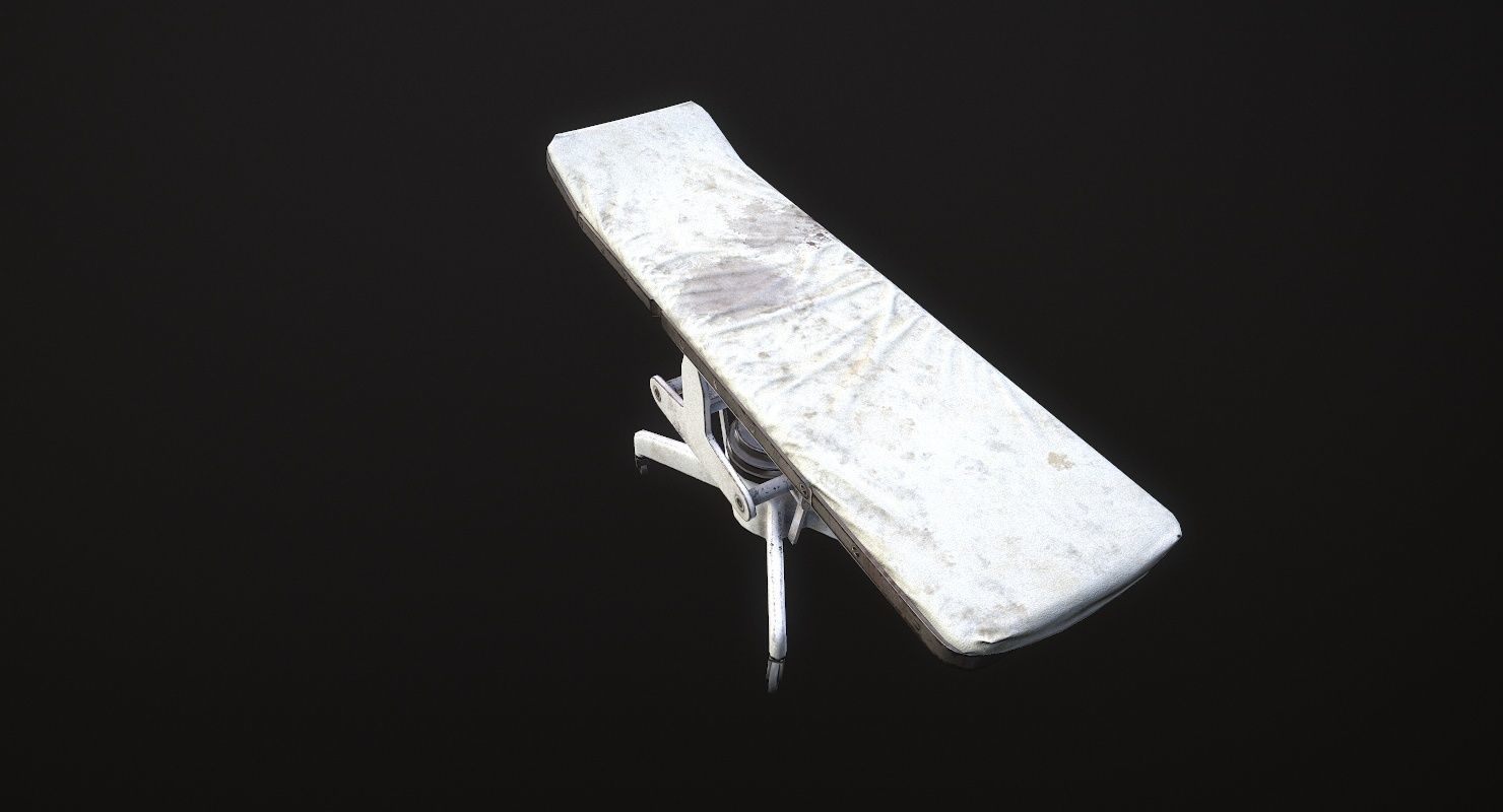 Operating Table WWII Low-poly 3D model_19
