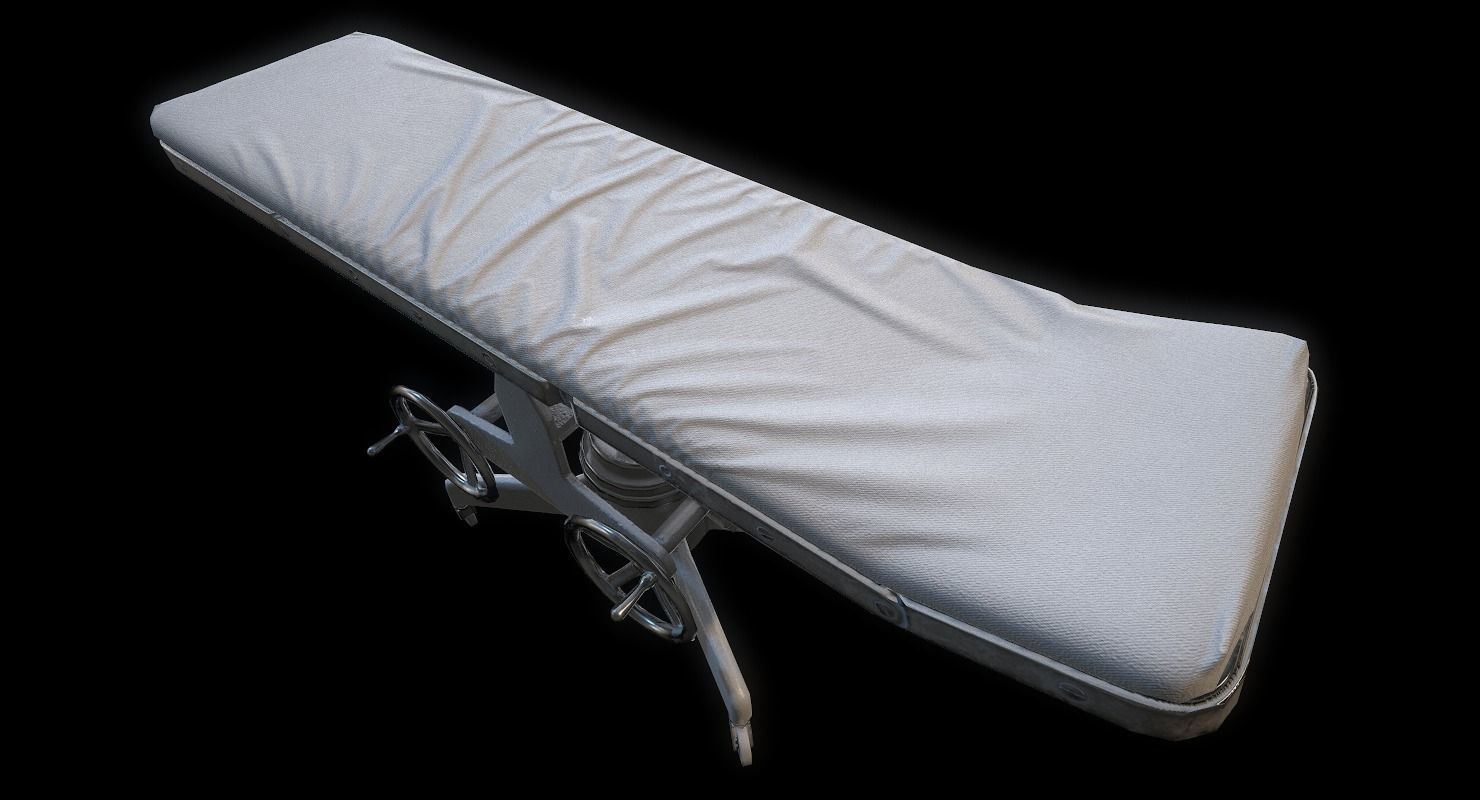 Operating Table WWII Low-poly 3D model_15