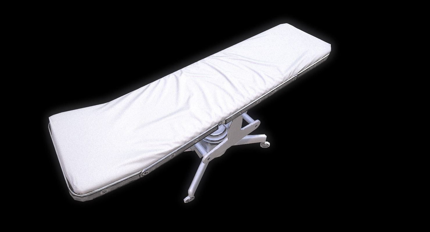 Operating Table WWII Low-poly 3D model_12