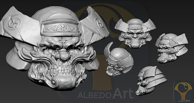  Oni Yokai Head3 3D print model