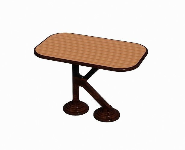 Table - K Type Leg 3D model