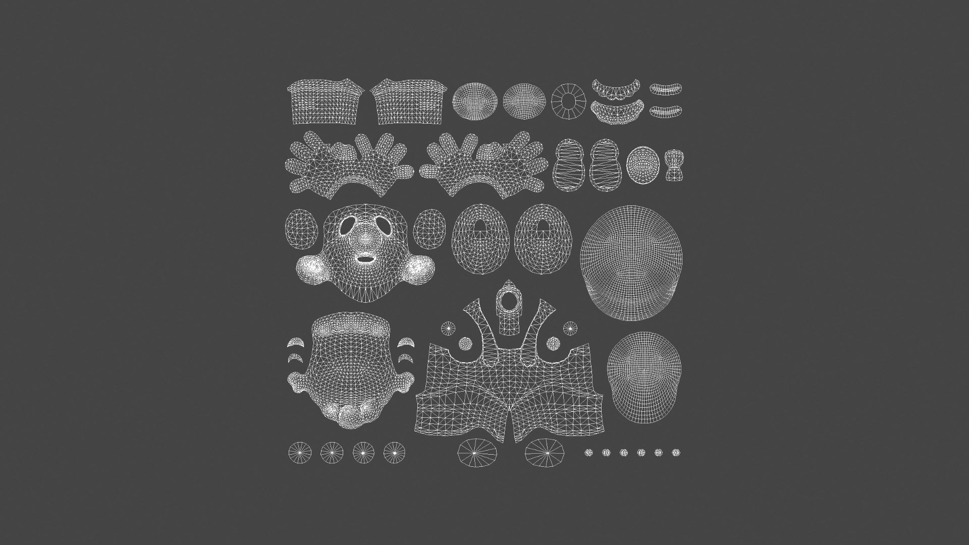 BROS-001 Mario Low-poly 3D model_10