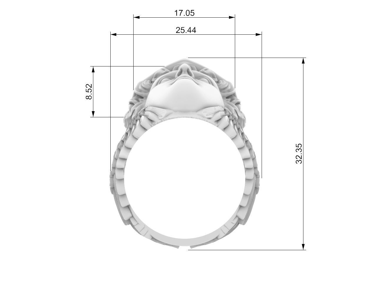 hermes ring 3d model 3D print model_8
