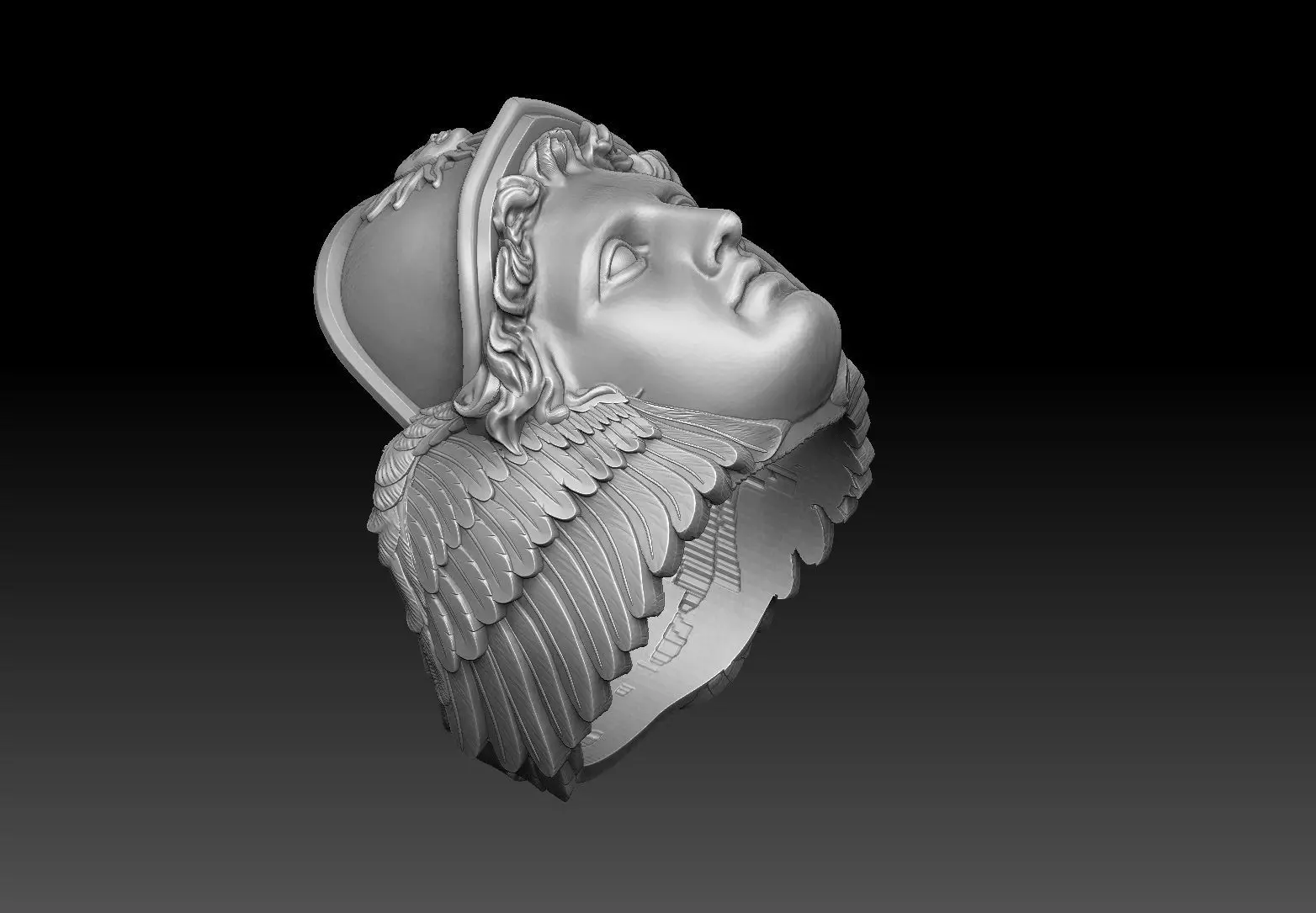 hermes ring 3d model 3D print model_0