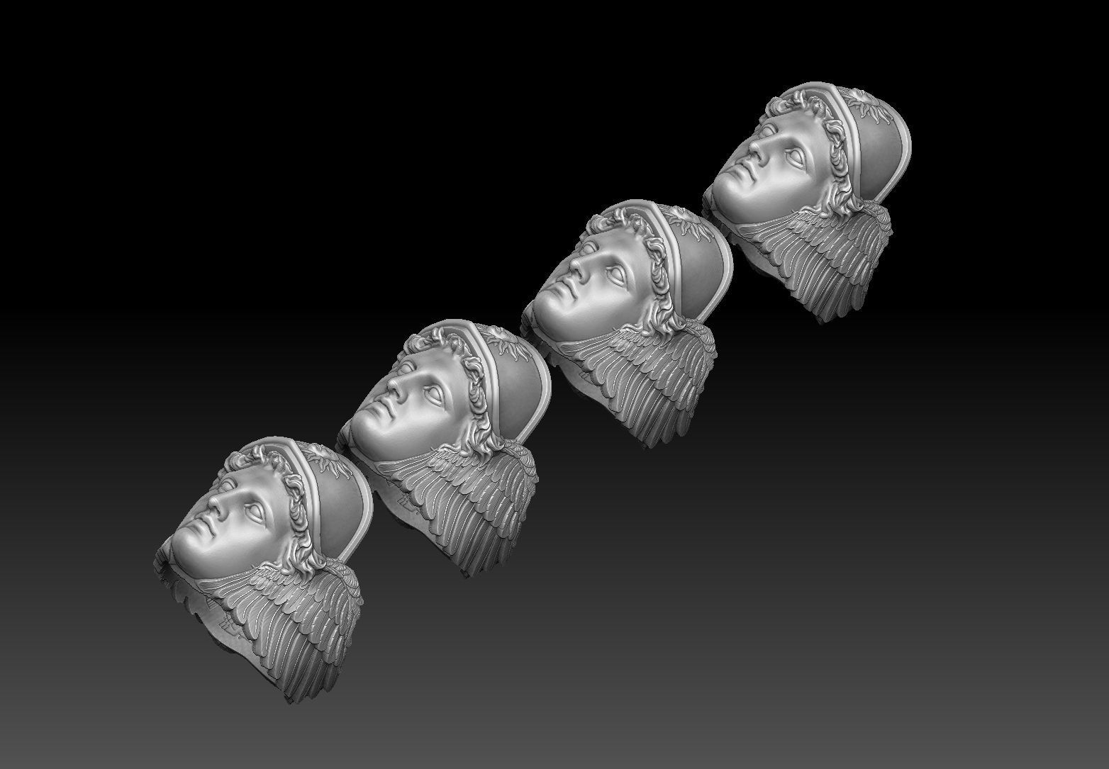 hermes ring 3d model 3D print model_5