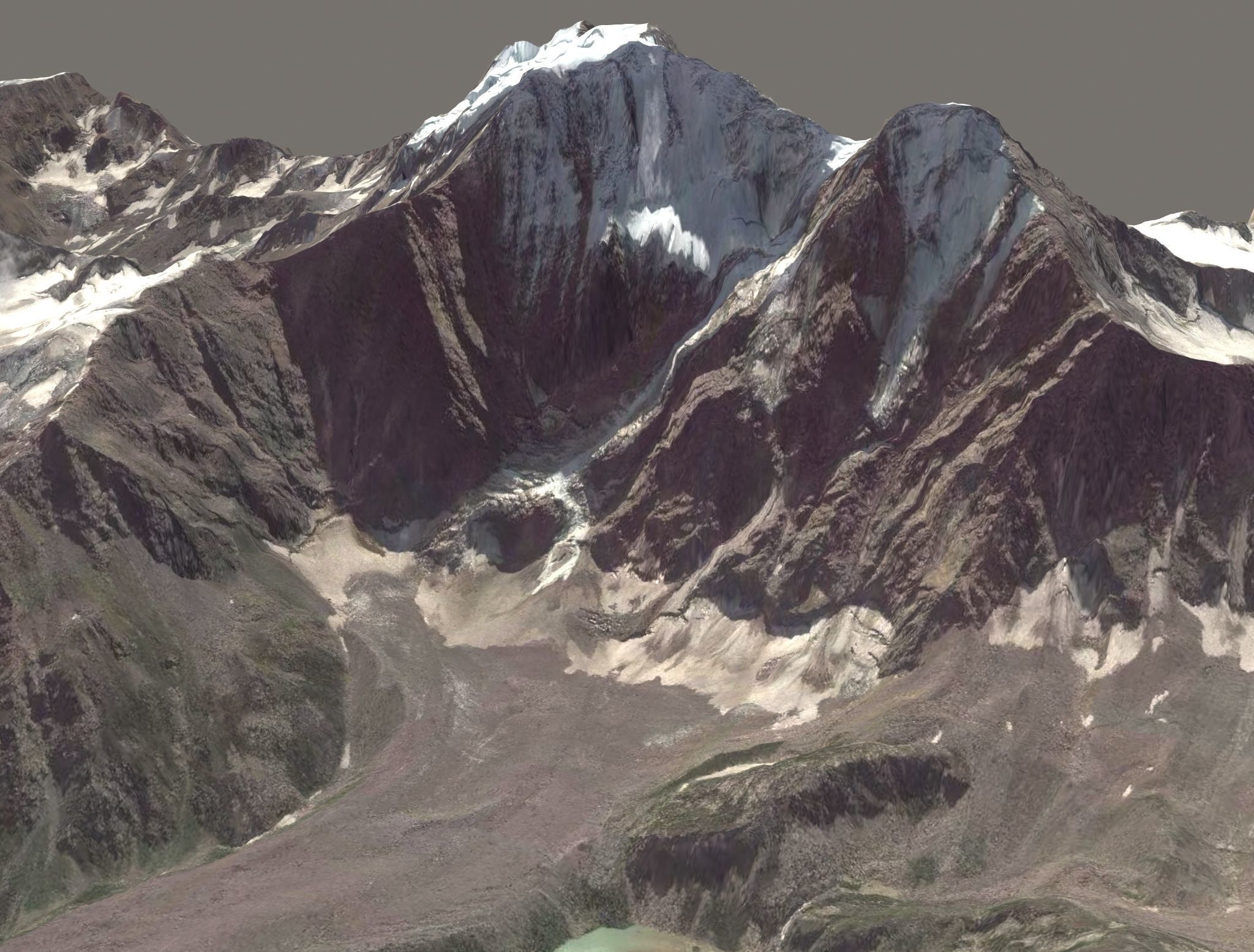 Mountain landscape 3D model_9