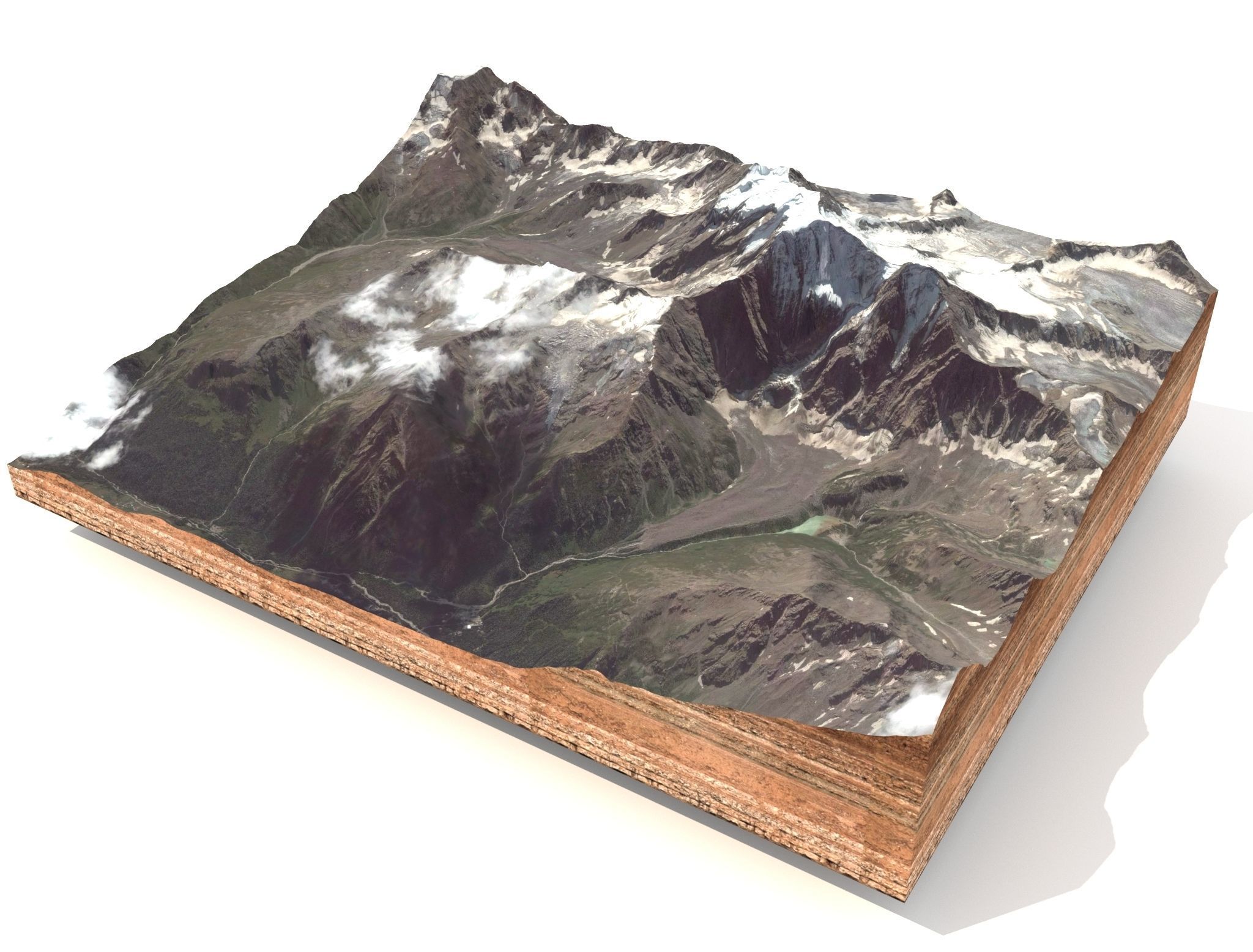 Mountain landscape 3D model_3