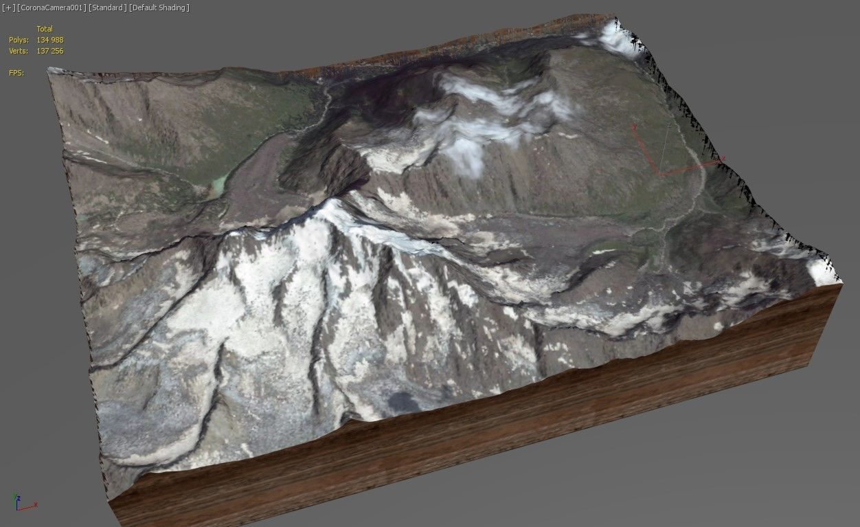 Mountain landscape 3D model_12