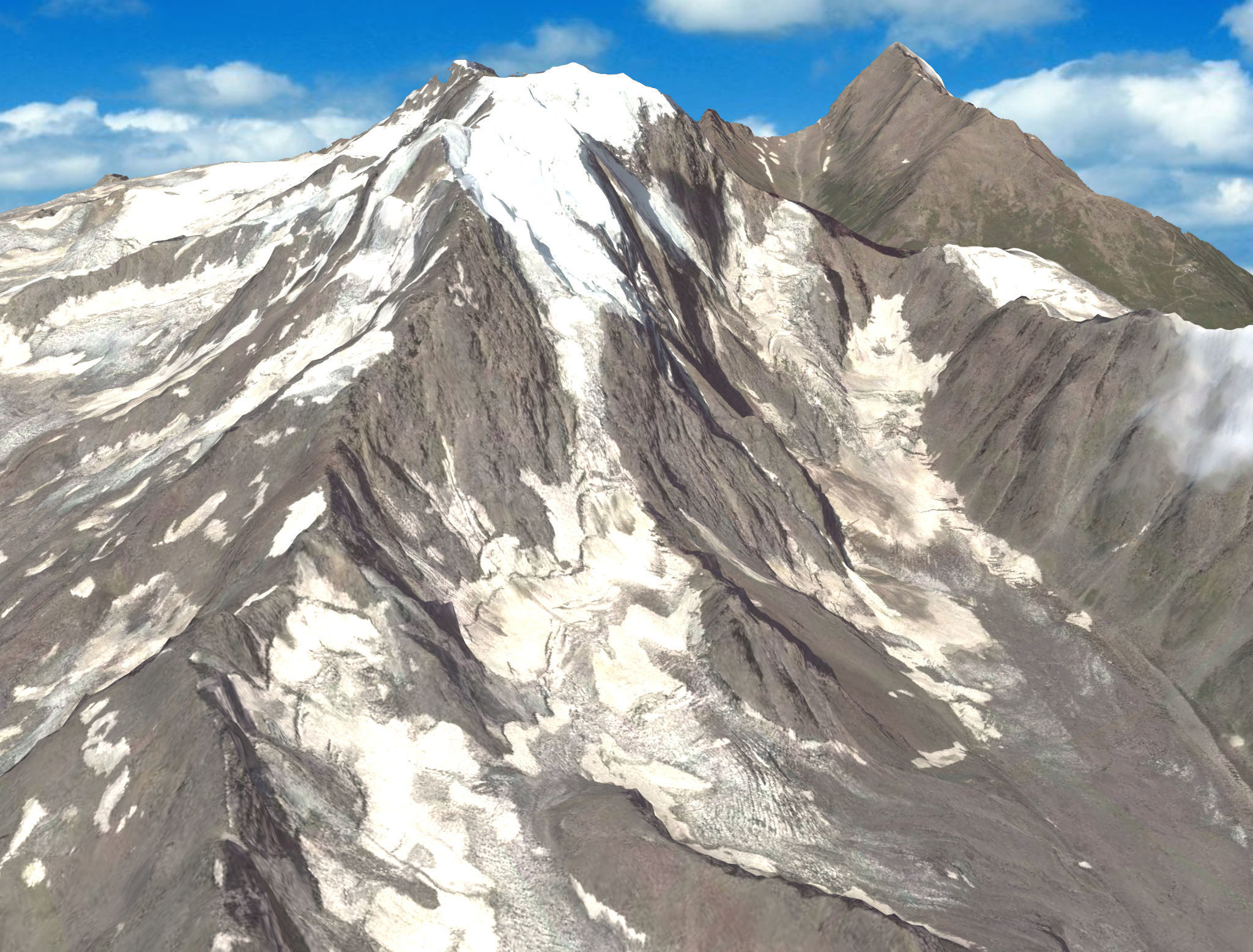 Mountain landscape 3D model_1