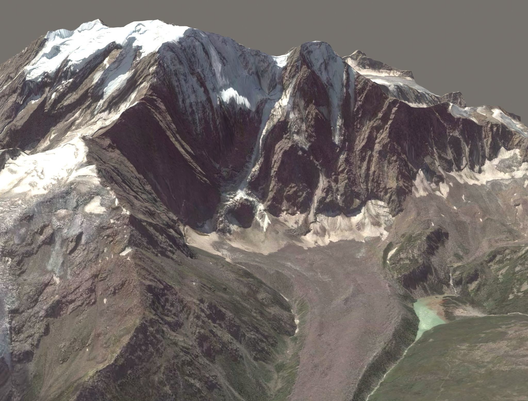 Mountain landscape 3D model_8