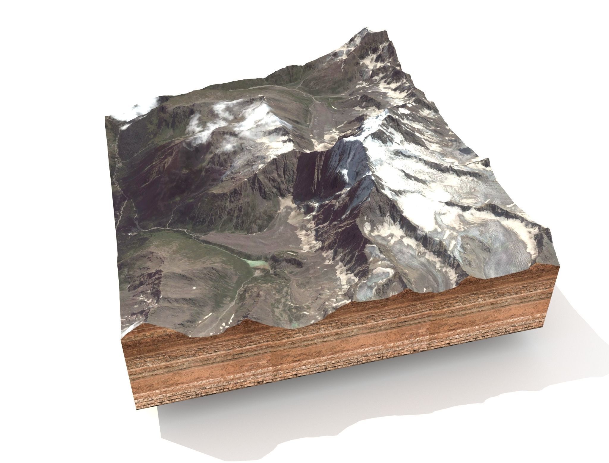 Mountain landscape 3D model_4
