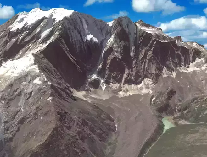 Mountain landscape 3D model
