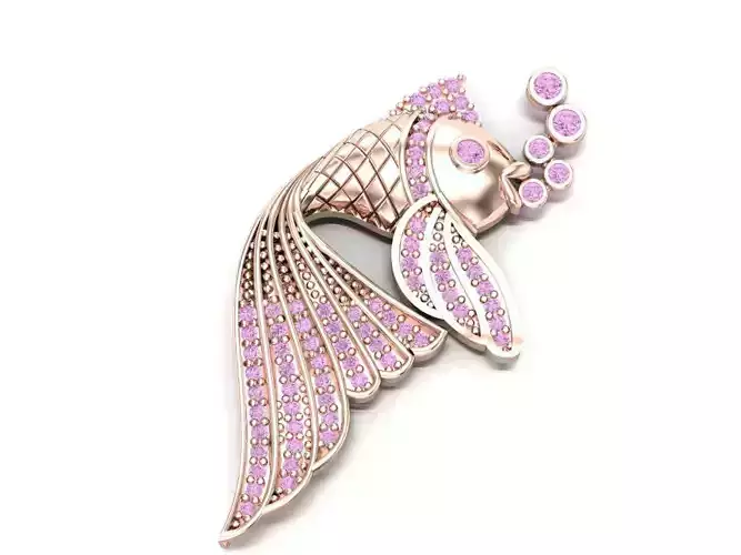  fish necklace 3D print model