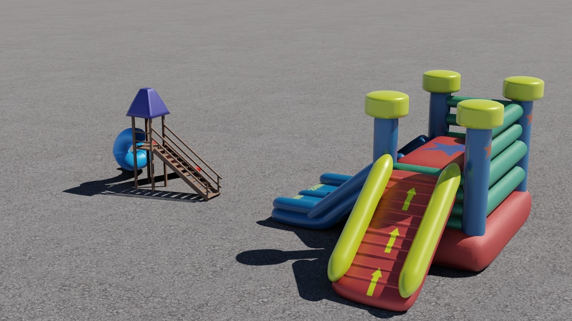 Slide and Inflatable 3D models 3D Model Collection_2