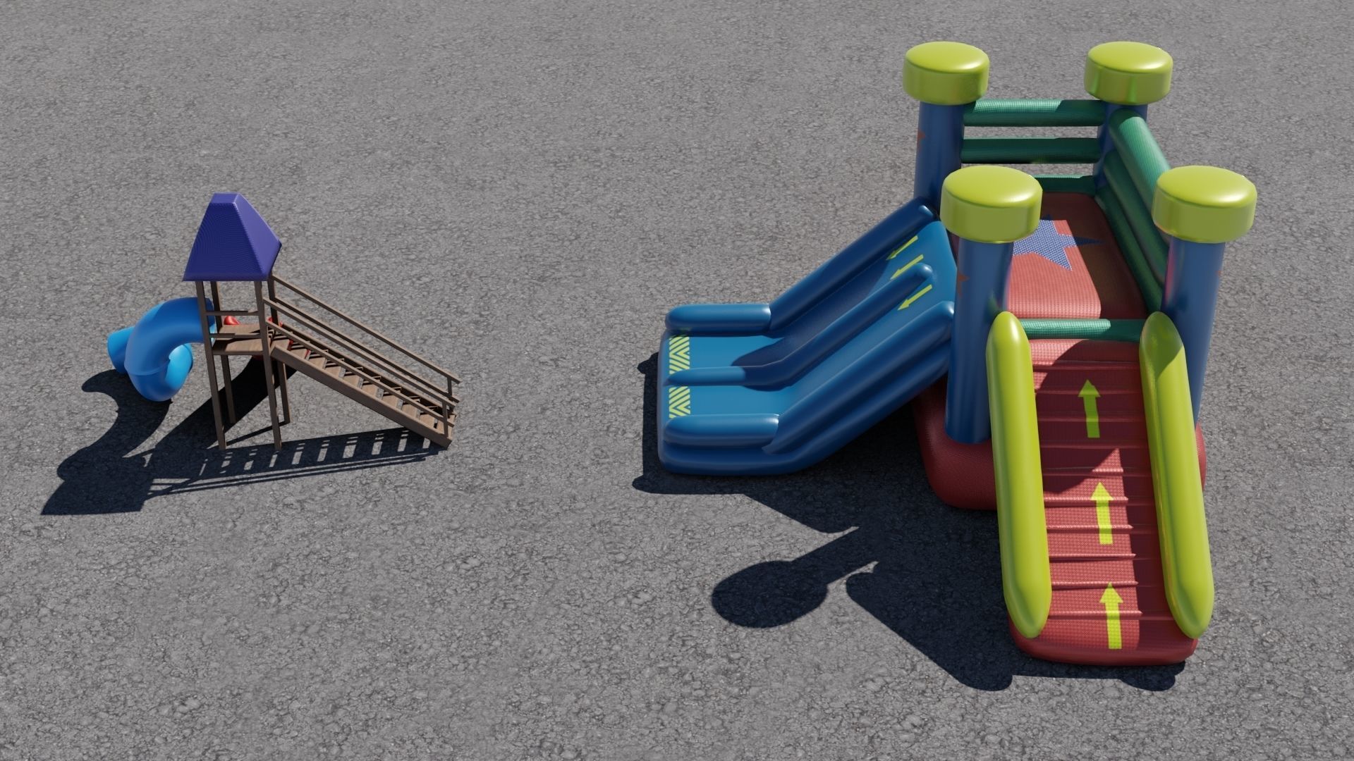 Slide and Inflatable 3D models 3D Model Collection_4