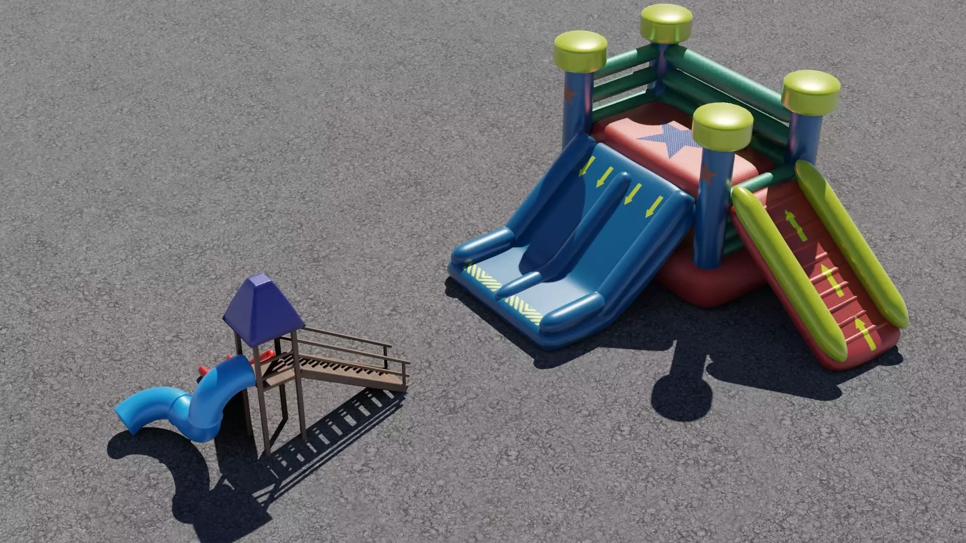 Slide and Inflatable 3D models 3D Model Collection_0