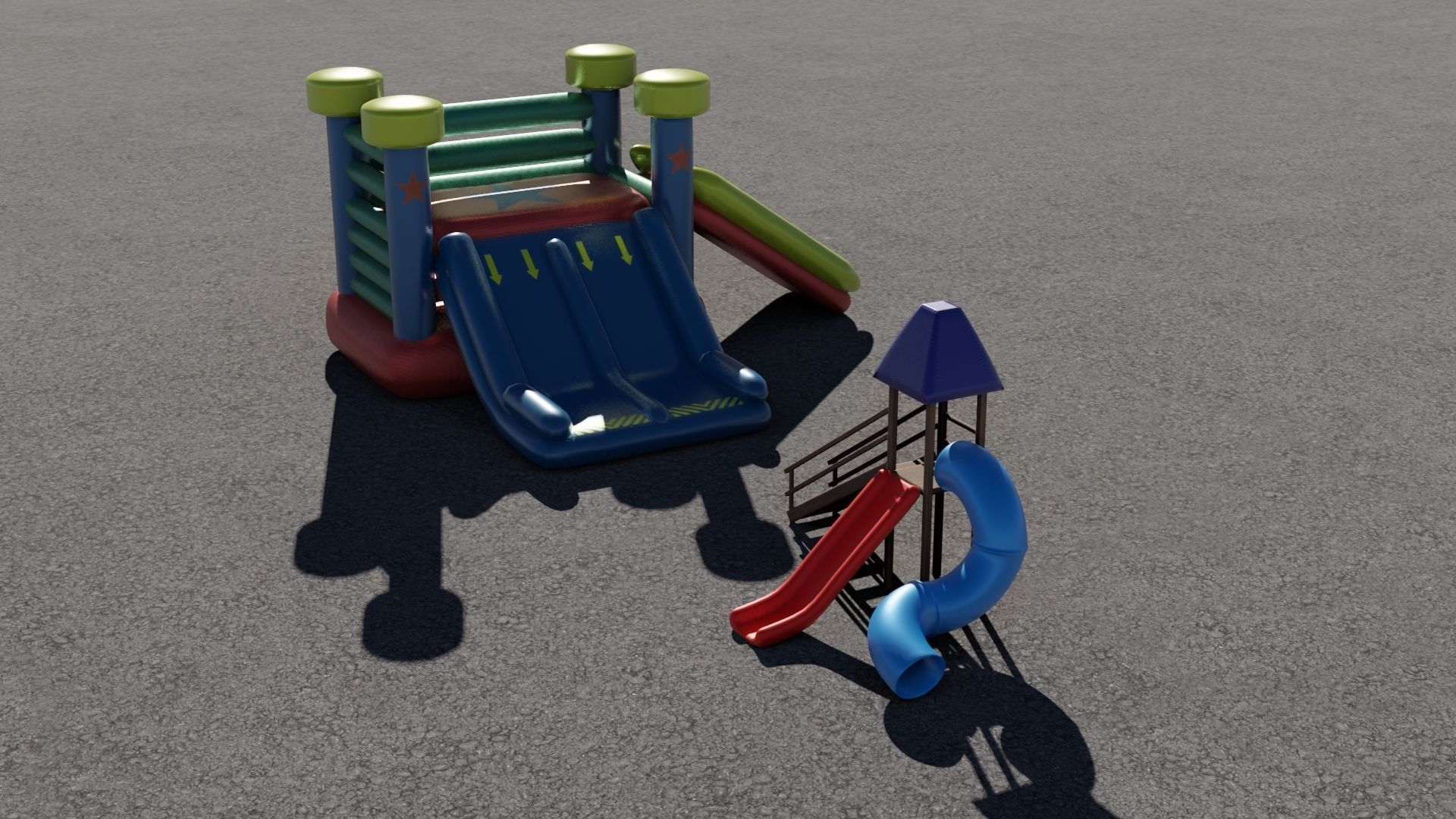 Slide and Inflatable 3D models 3D Model Collection_3