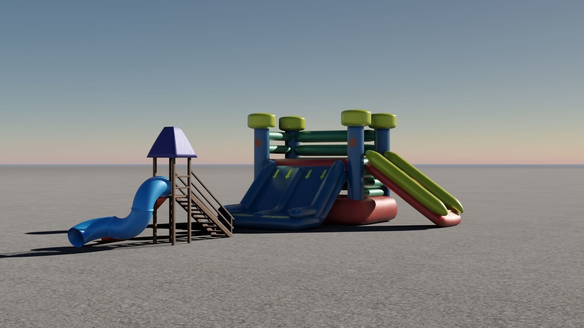 Slide and Inflatable 3D models 3D Model Collection_1