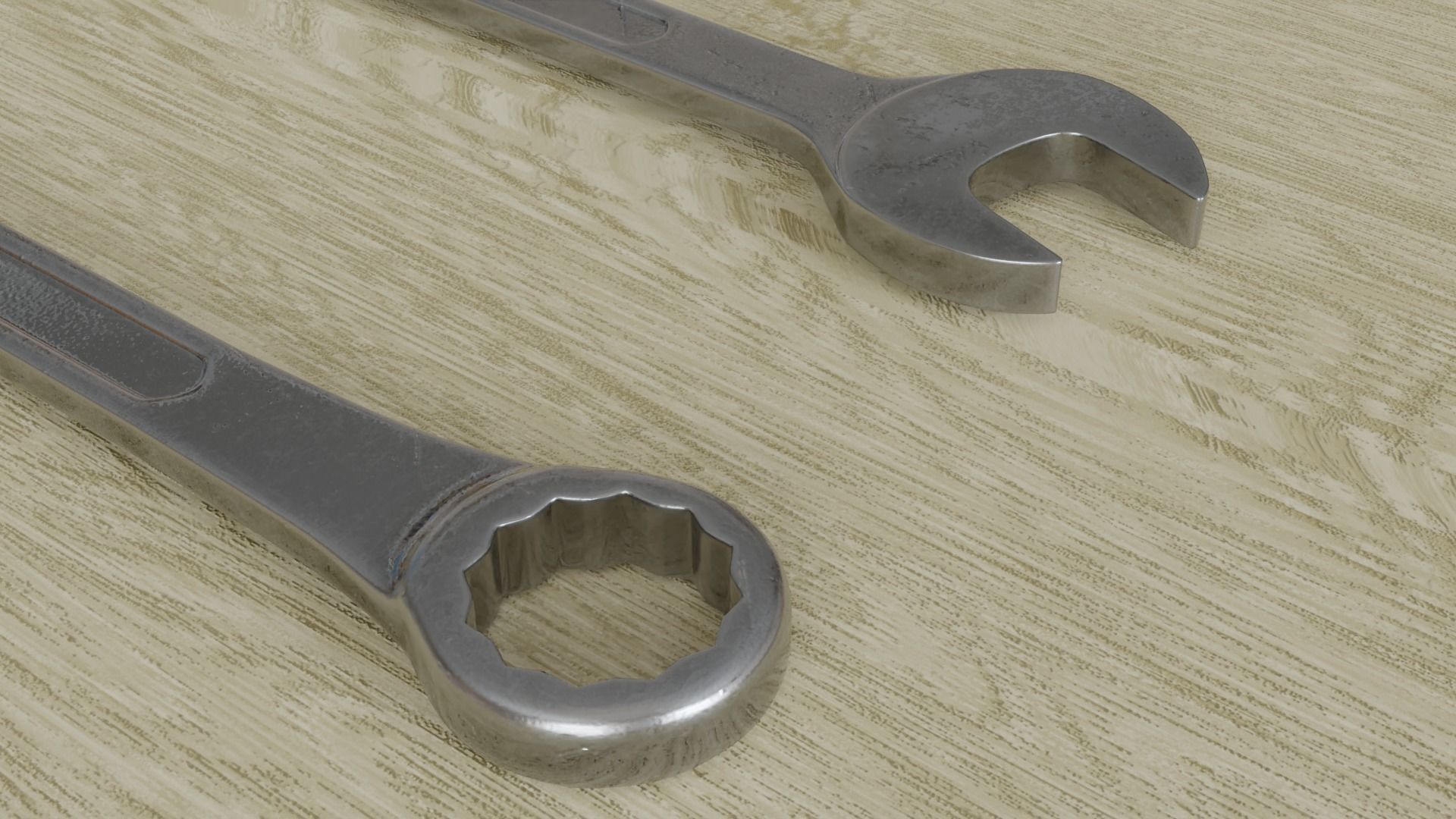 3D model Spanners Wrenches clean used dirty VR / AR / lowpoly CGTrader