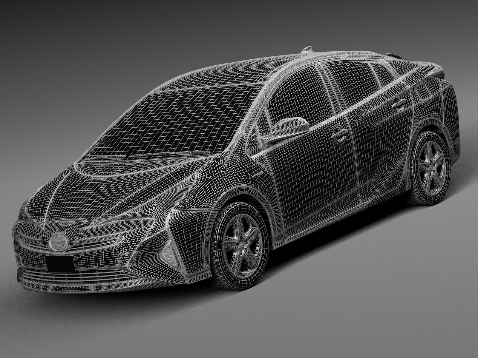 Toyota Prius 2016 3D model_12