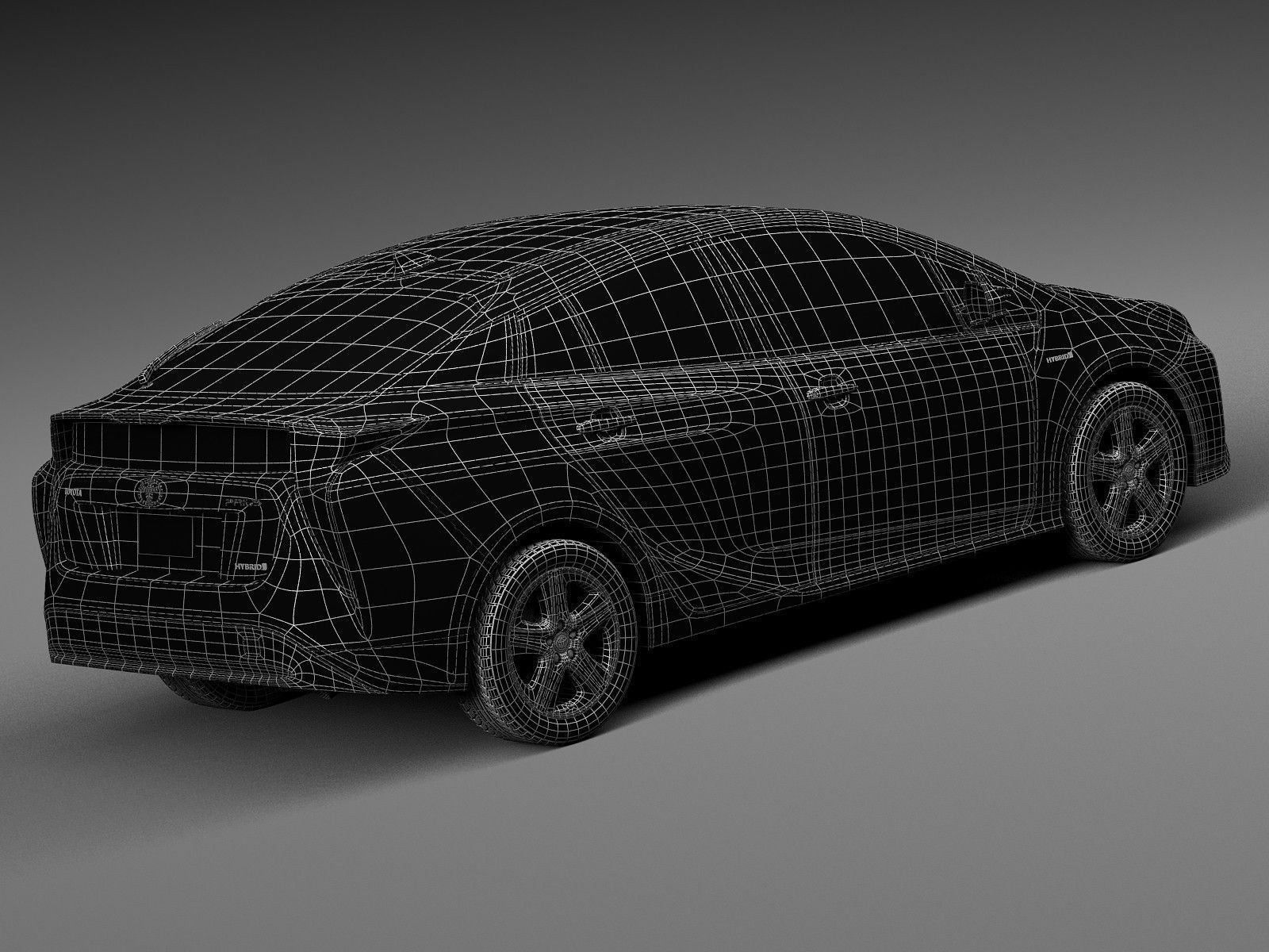 Toyota Prius 2016 3D model_15