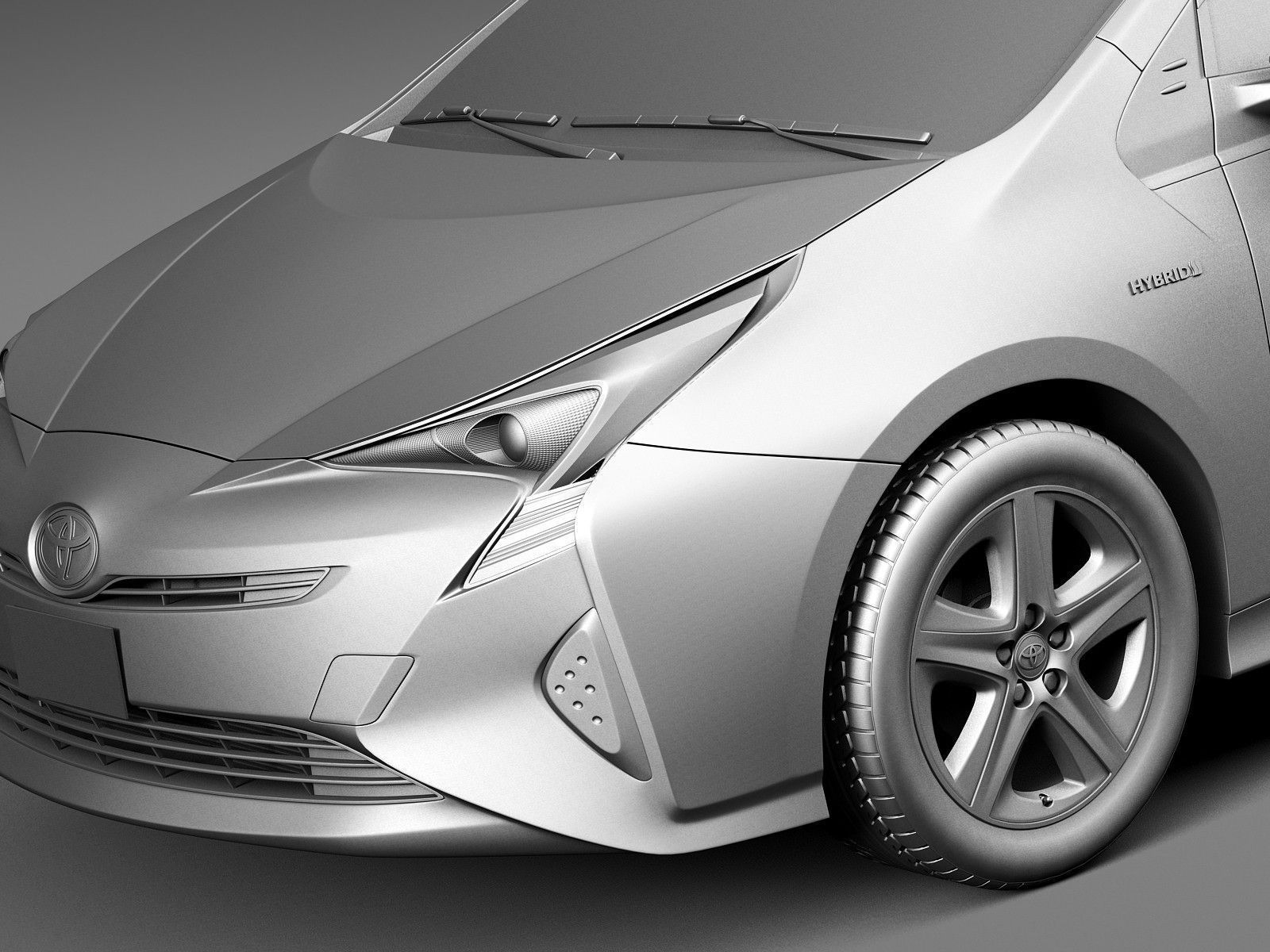 Toyota Prius 2016 3D model_9