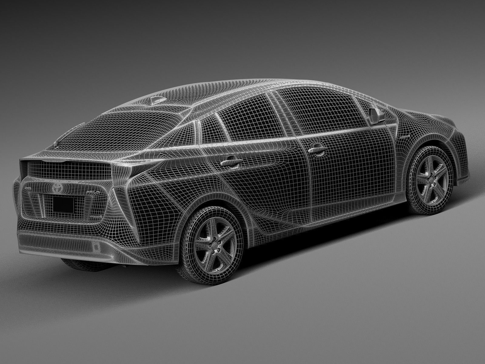 Toyota Prius 2016 3D model_13