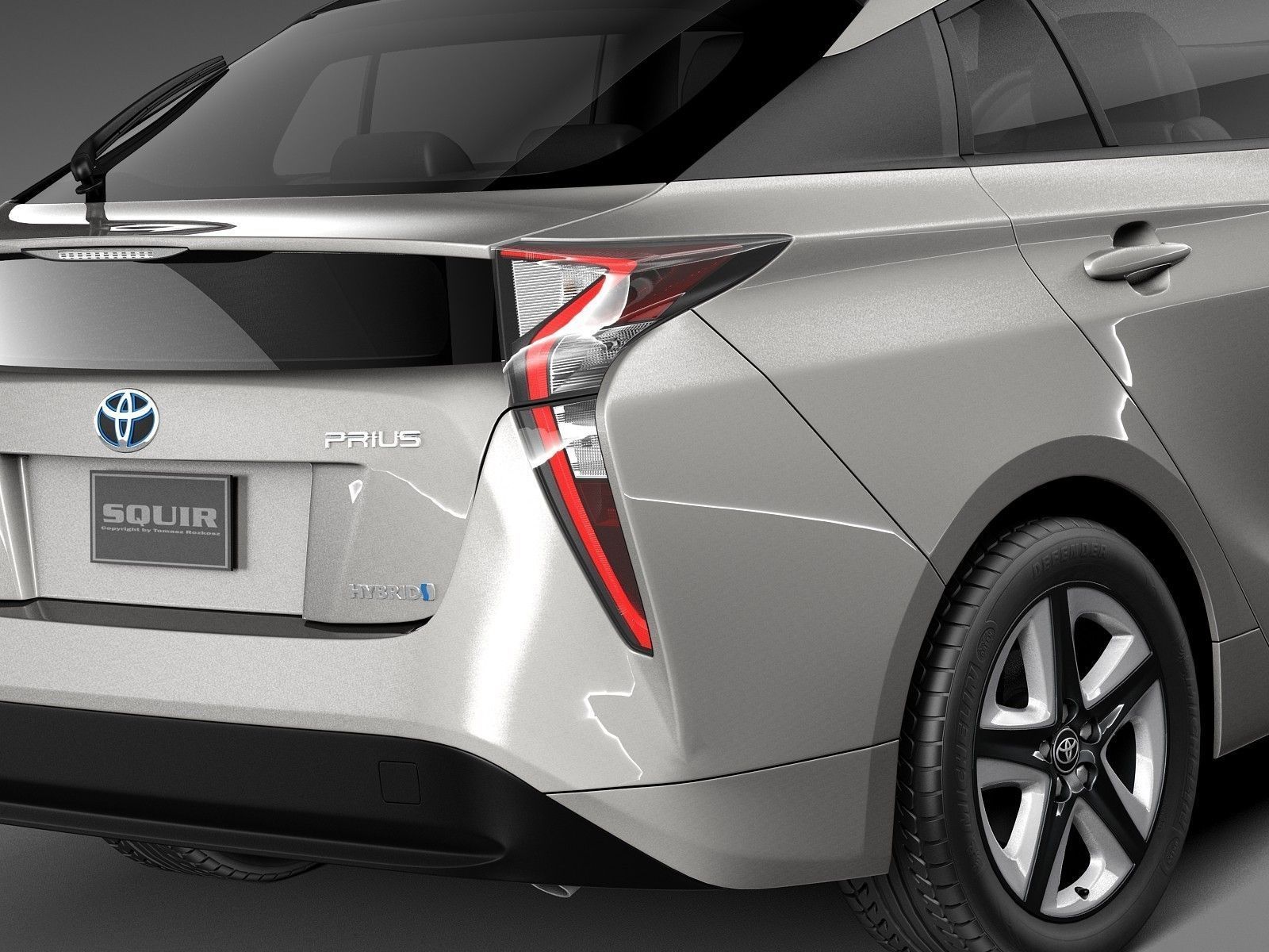 Toyota Prius 2016 3D model_3