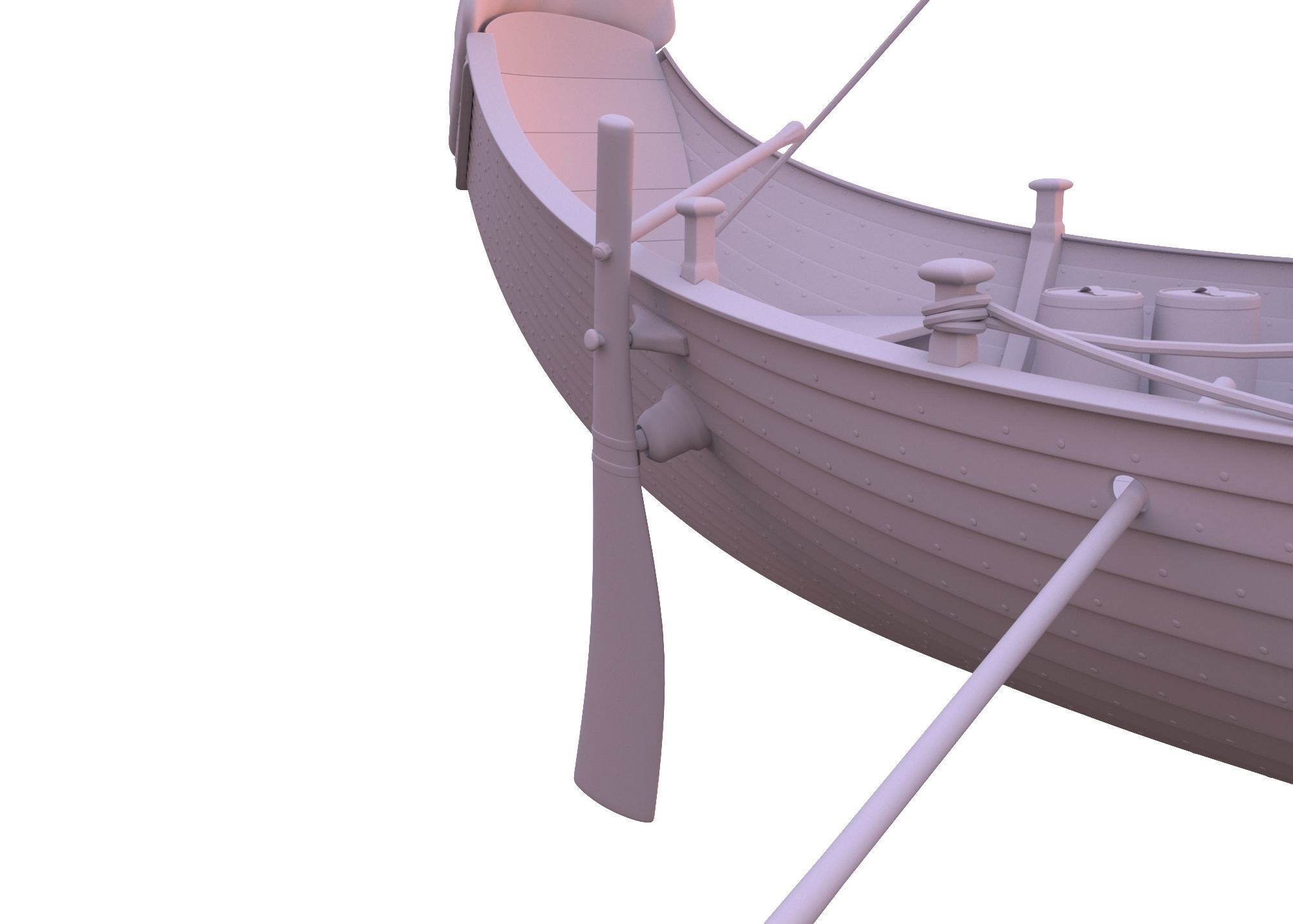 Drakkar Viking Ship 3D model_5