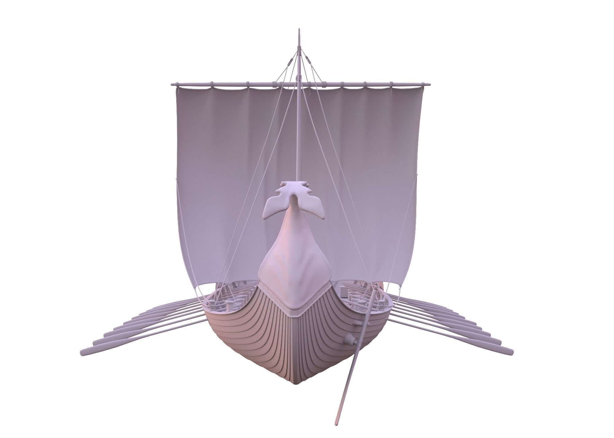 Drakkar Viking Ship 3D model_1