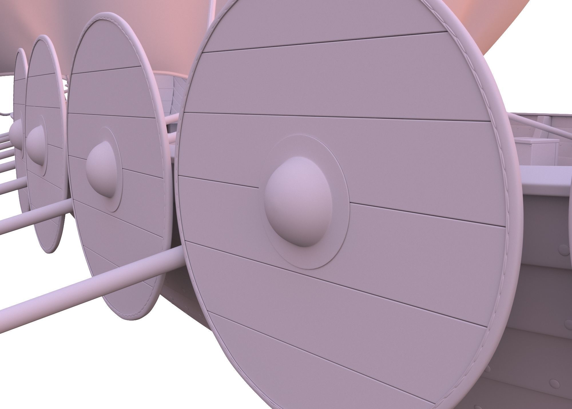 Drakkar Viking Ship 3D model_14