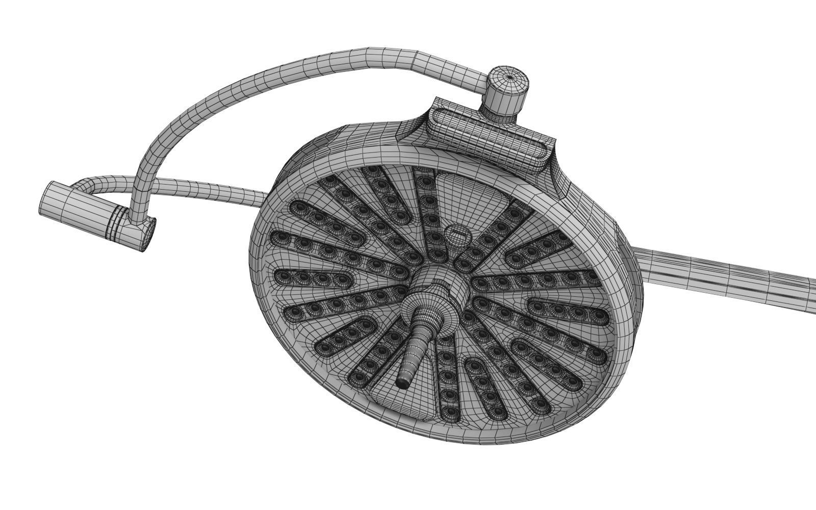 Drager Polaris 600 Surgical Lights 3D Model 3D model_17