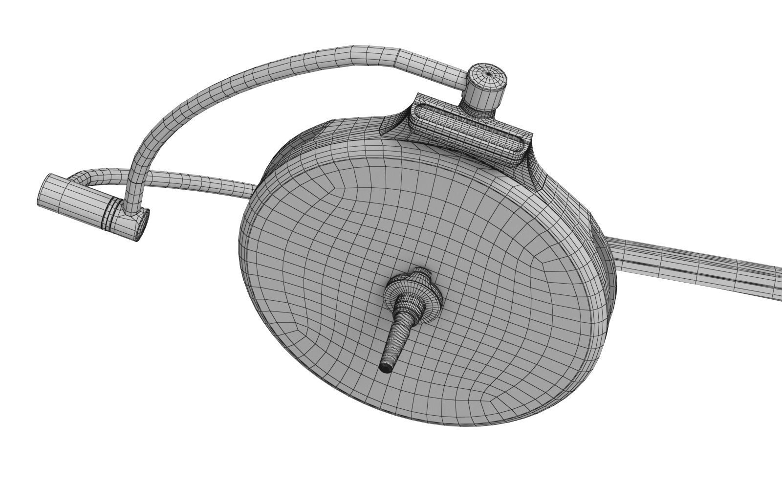 Drager Polaris 600 Surgical Lights 3D Model 3D model_16