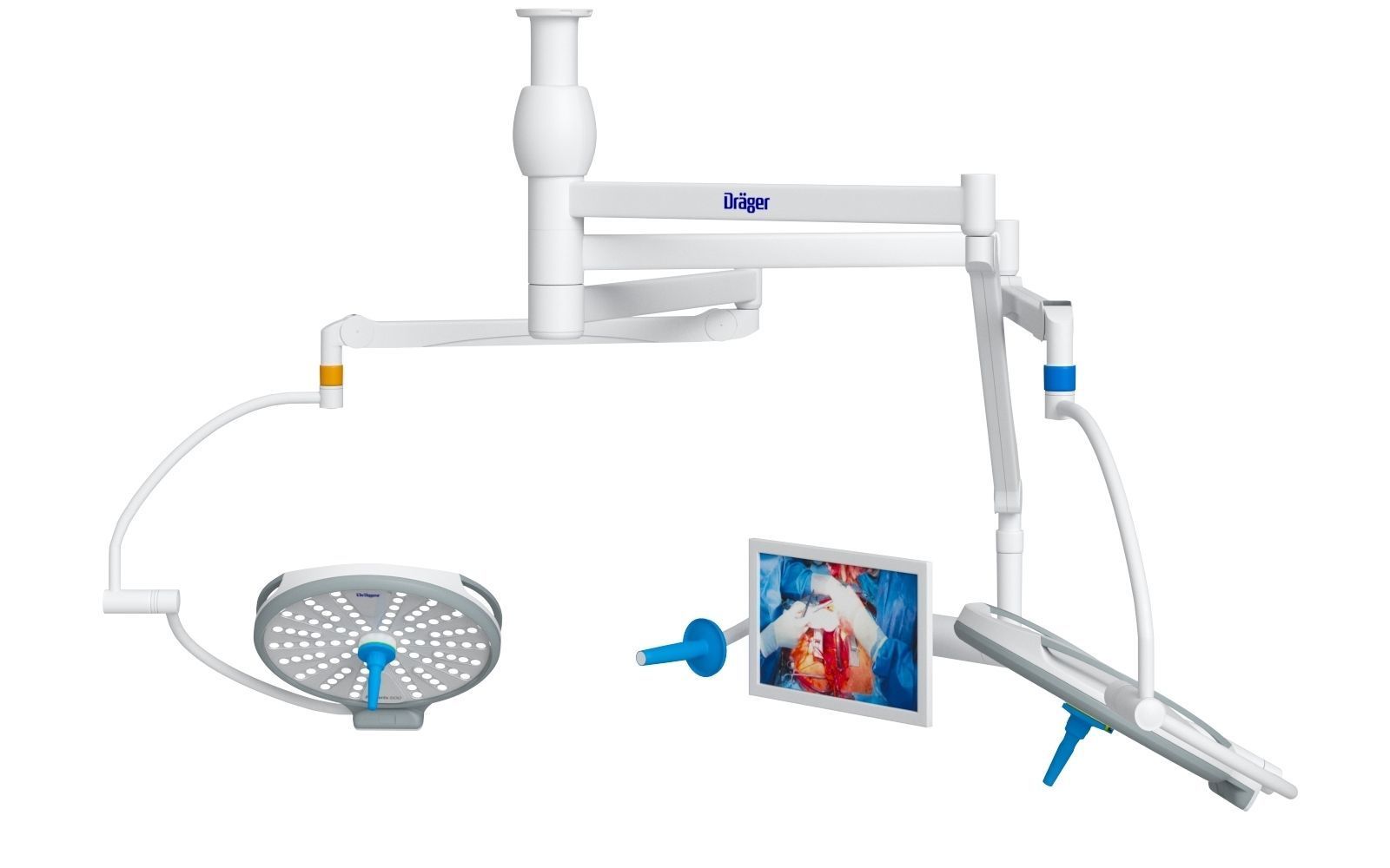 Drager Polaris 600 Surgical Lights 3D Model 3D model_1
