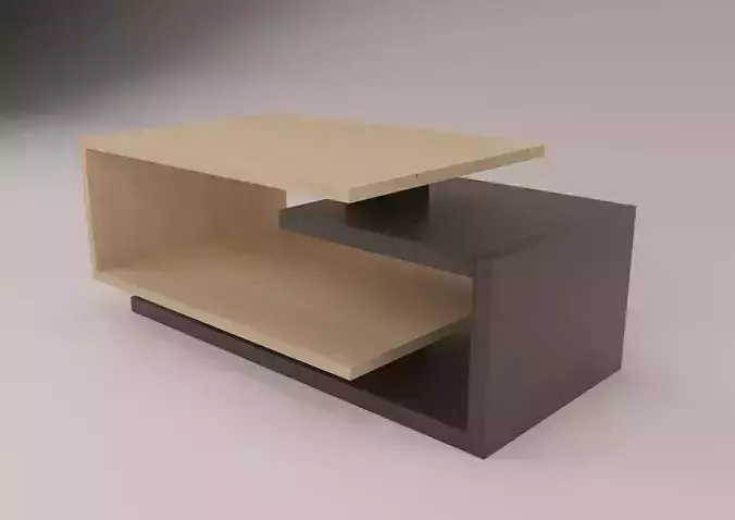 black wood coffee table 3ds max
