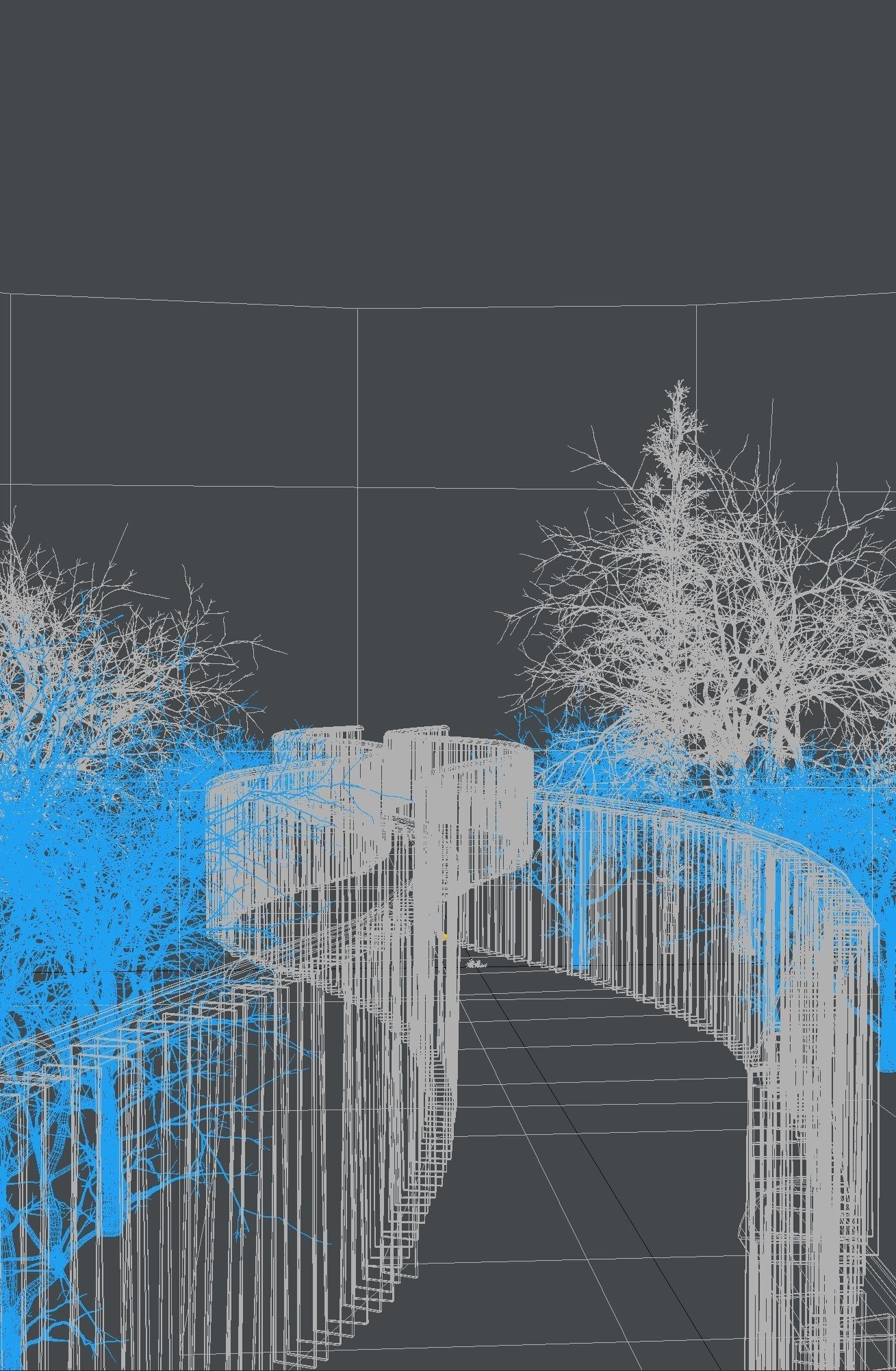 Fog Scene Horror Game Ready Low-poly 3D model_1