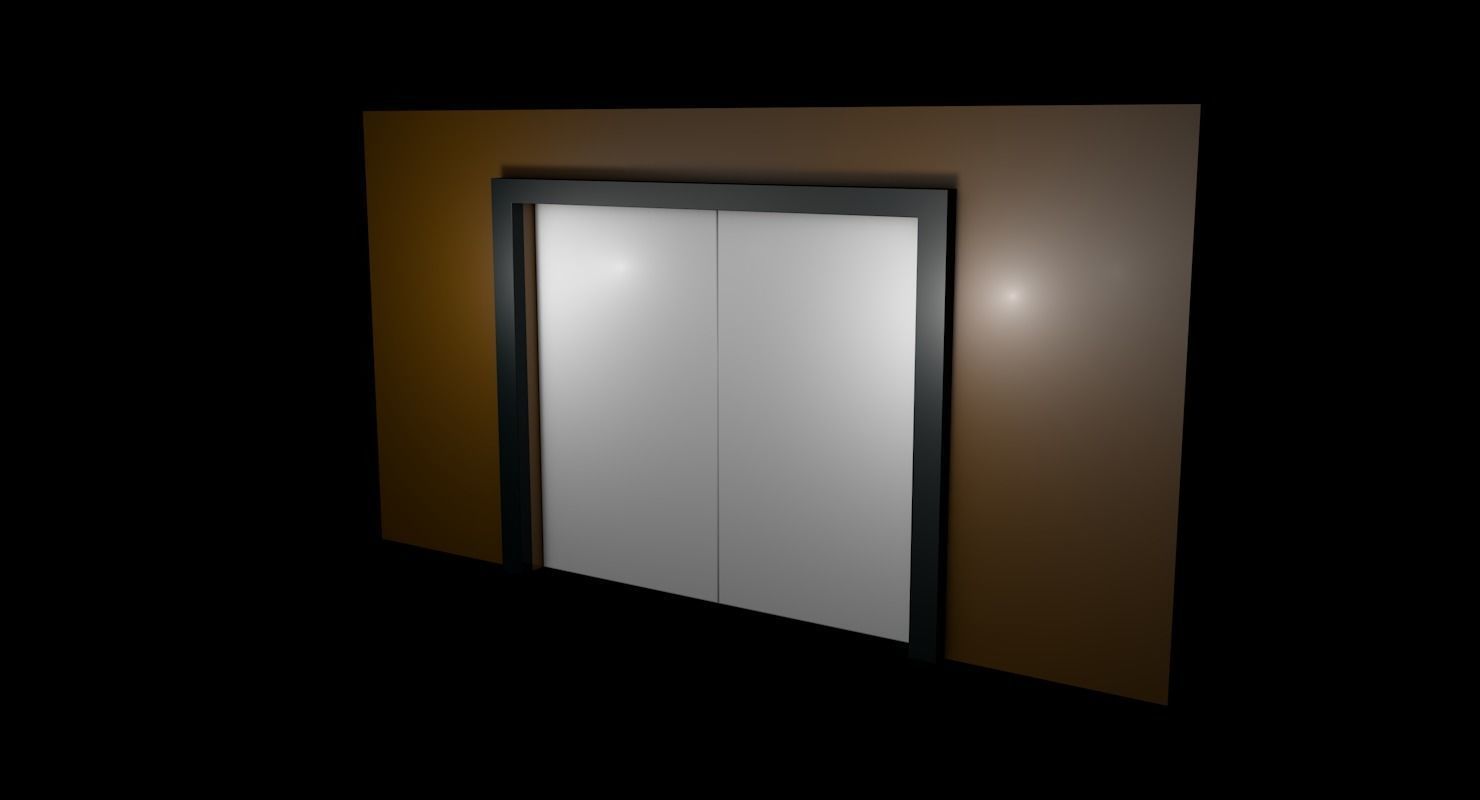 Sci Fi Corridor  Low-poly 3D model_4