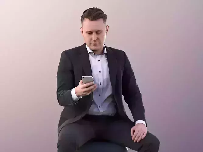 Henry 10941 - Sitting Guy in Suit