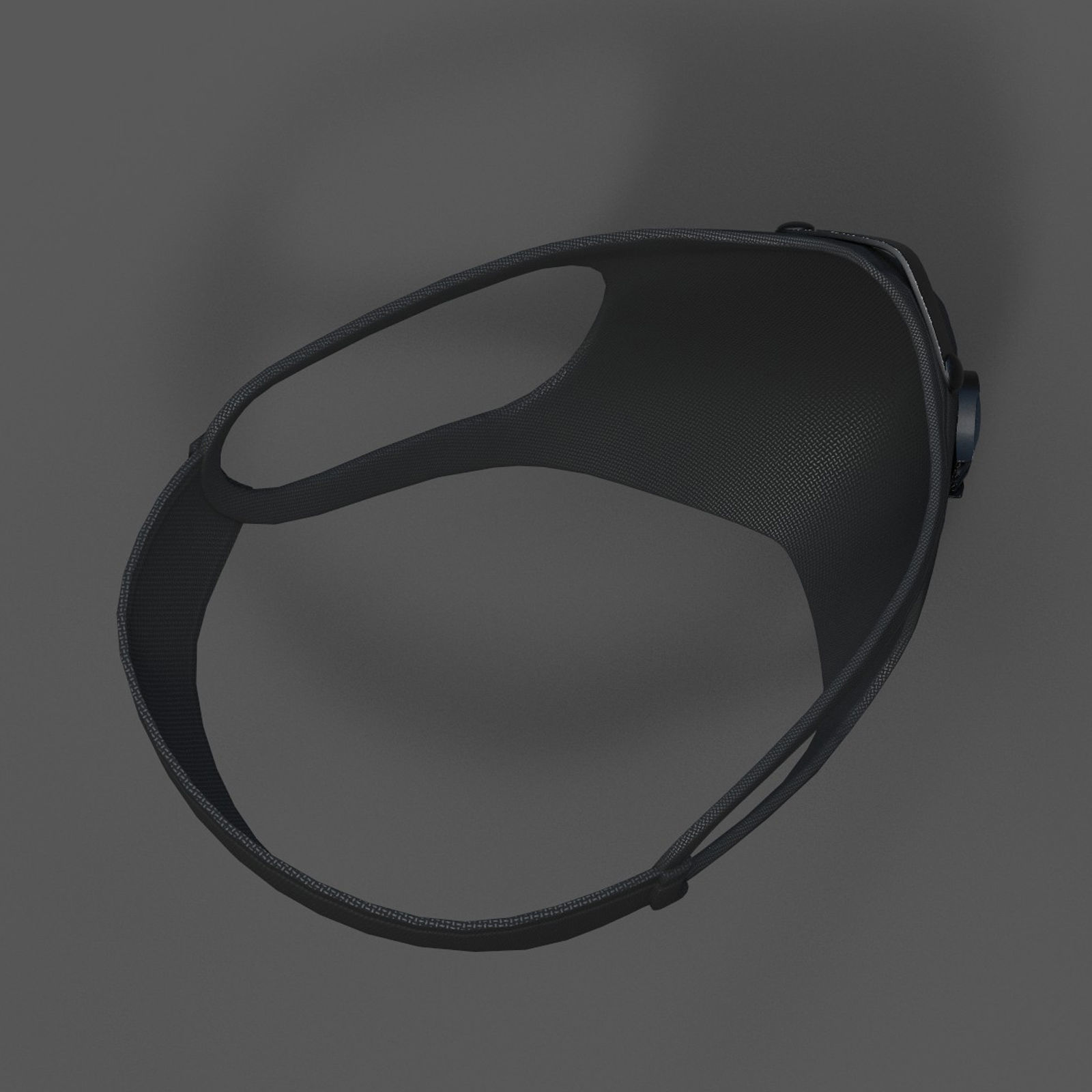 Gas mask fabric futuristic protection isolated  Low-poly 3D model_8