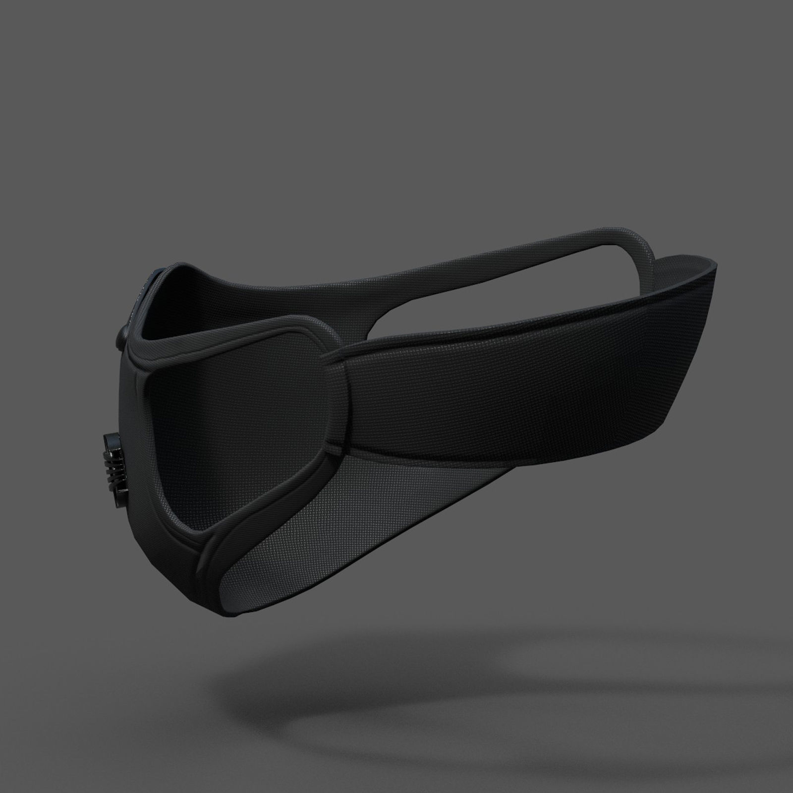 Gas mask fabric futuristic protection isolated  Low-poly 3D model_6