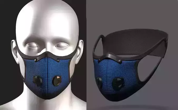Gas mask fabric futuristic protection isolated military 
